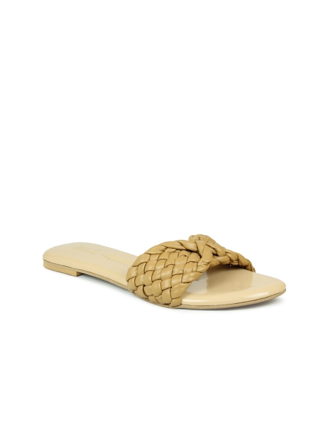 

Inc 5 Women Beige Textured Synthetic Comfort Sandals