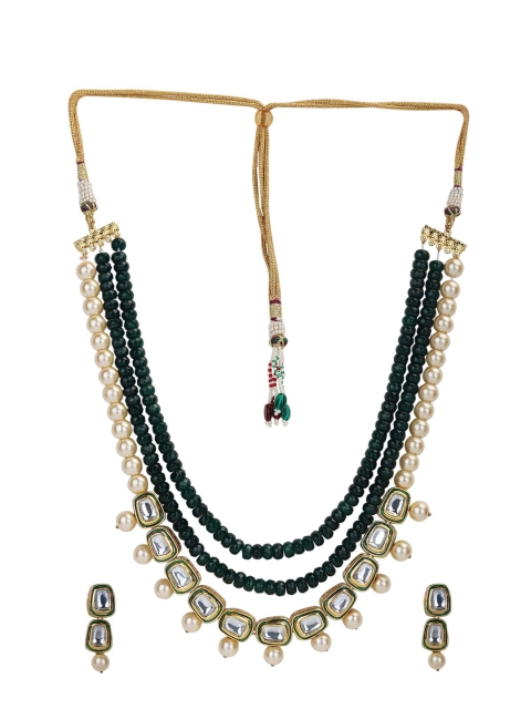 

Runjhun Women Green Jewellery Set