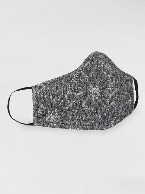 

ATTIC SALT Women Grey Printed Cloth Mask