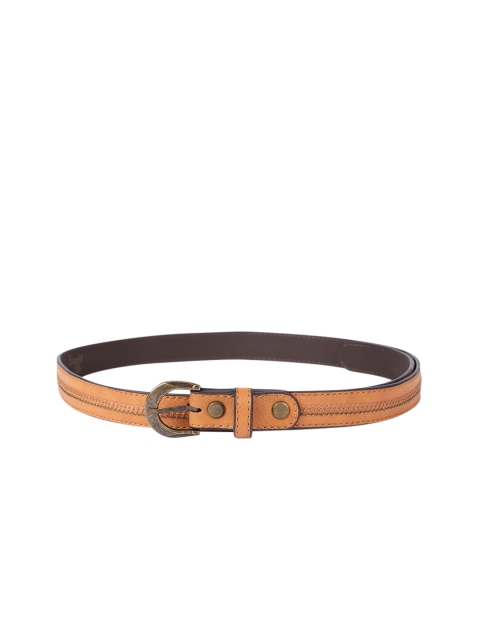 

Baggit Women Mustard Brown Woven Design Belt