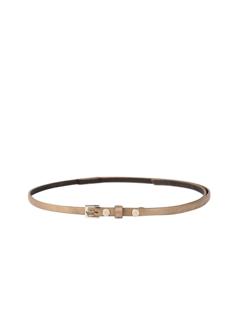 

Baggit Women Gold-Toned Textured PU Belt