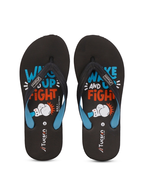 

Tucson Men Black & Blue Rubber Slip-On
