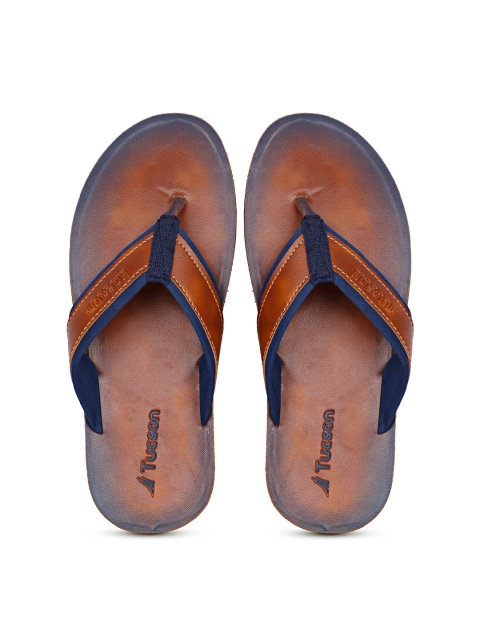 

Tucson Men Tan & Navy Blue Comfort Sandals