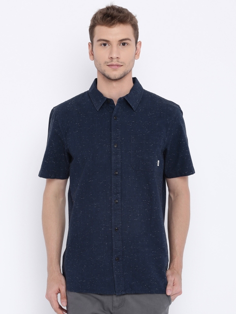 

Vans Men Navy Solid Casual Shirt, Navy blue