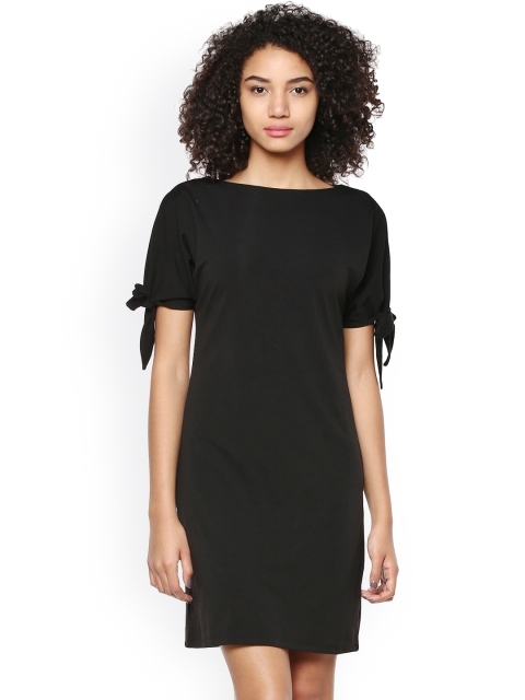 

Harpa Women Black Solid Sheath Dress