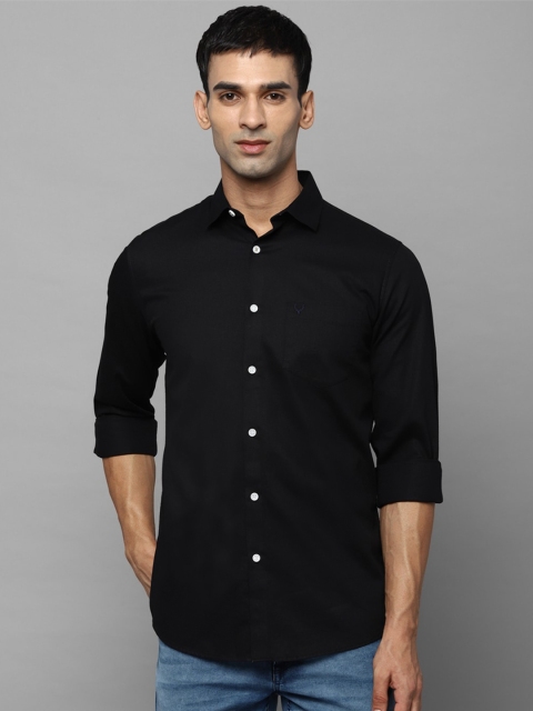 

Allen Solly Men Black Slim Fit Cotton Casual Shirt