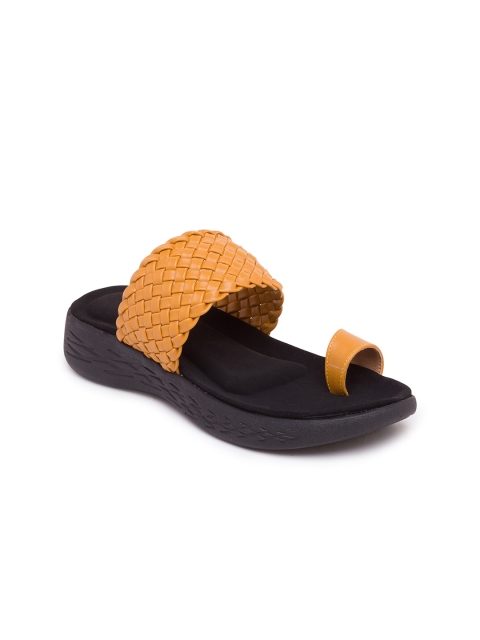 

Sole To Soul Mustard Flatform Sandals