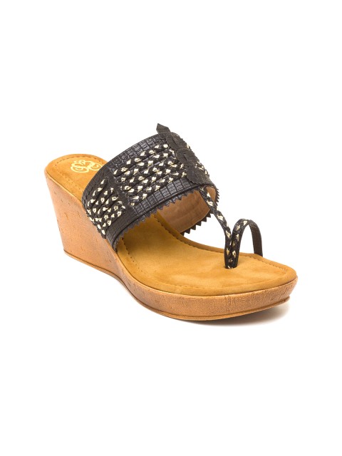 

Sole To Soul Black Wedge Heels