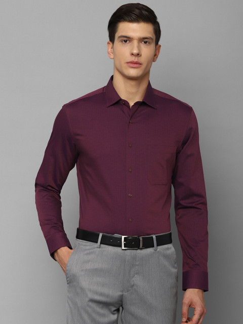 

Louis Philippe Men Purple Slim Fit 100% Cotton Formal Shirt