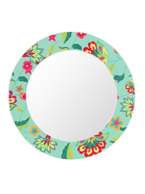 

India Circus by Krsnaa Mehta Blue Printed MDF Wall Mirror