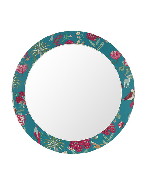 

India Circus by Krsnaa Mehta Teal Blue & Pink Wall Decor Mirror