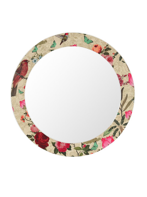 

India Circus by Krsnaa Mehta Beige Printed Mirrors