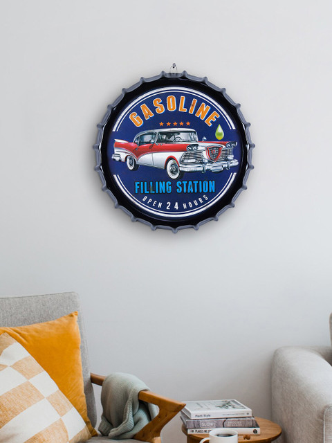 

HomeTown Blue Vintage Car Printed Wall Decor
