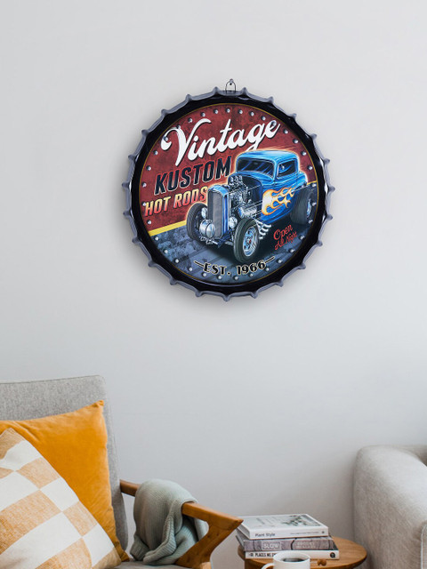 

HomeTown Black & Blue Vintage Car Wall Decor