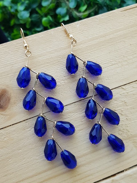 

GRIIHAM Blue Contemporary Drop Earrings