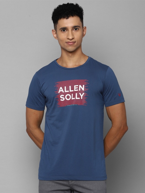 

Allen Solly Sport Men Navy Blue Typography Printed T-shirt
