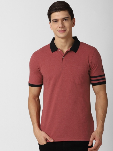 

Peter England Casuals Men Maroon Polo Collar T-shirt