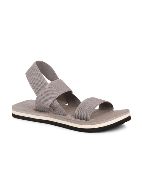 

MOZAFIA Men Grey Open Toe Flats