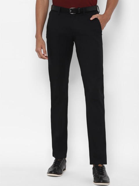 

Allen Solly Men Black Slim Fit Trousers