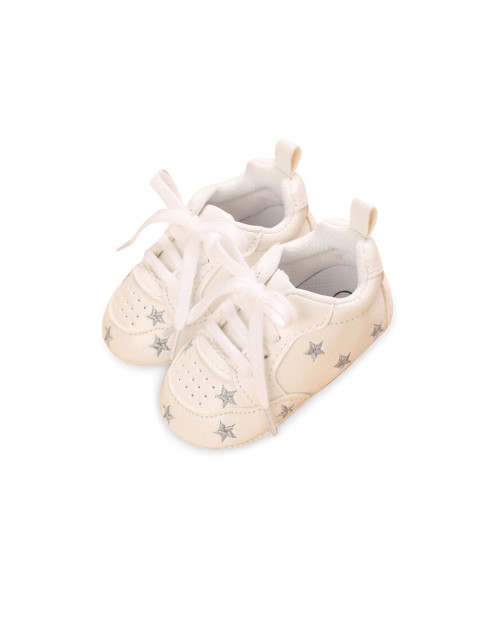 

Hopscotch Infants Pink & Silver-Toned Star Printed Booties