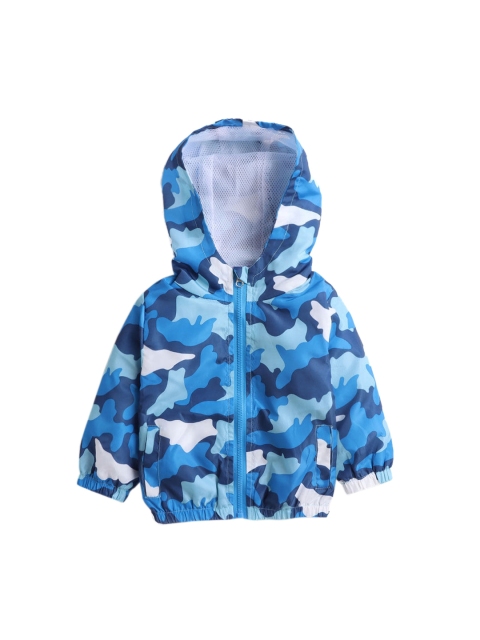 

Hopscotch Boys Blue Camouflage Crop Padded Jacket