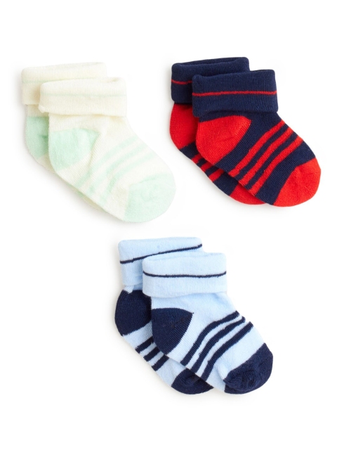 

Hopscotch Boys Pack Of 3 Assorted Cotton Ankle-Length Socks