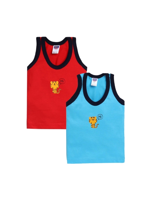 

Hopscotch Boys Pack Of 2 Assorted Pure Cotton Innerwear Vests