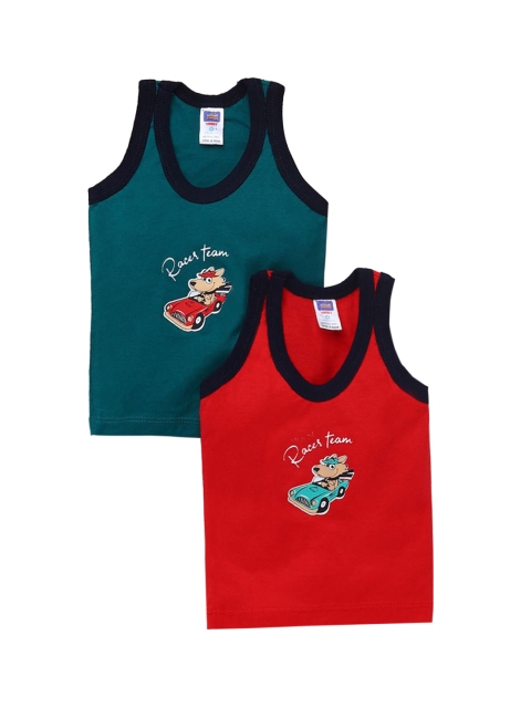

Hopscotch Infant Boys Pack Of 2 Assorted Pure Cotton Innerwear Vests