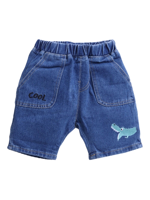 

Hopscotch Boys Navy Blue Denim Shorts