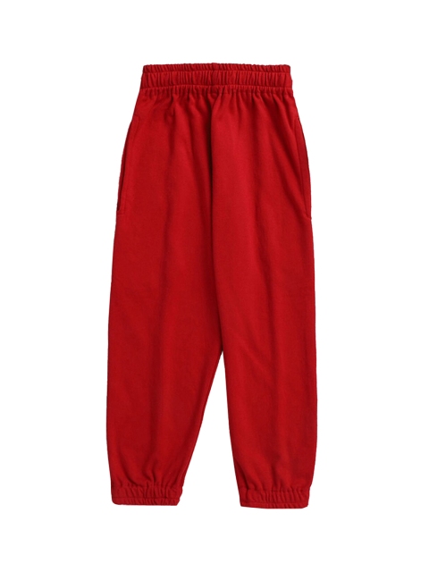 

Hopscotch Boys Red Solid Joggers