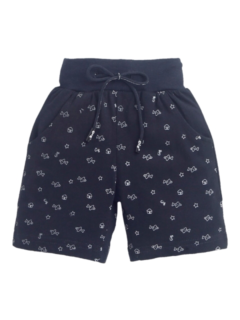 

Hopscotch Boys Blue Printed Shorts