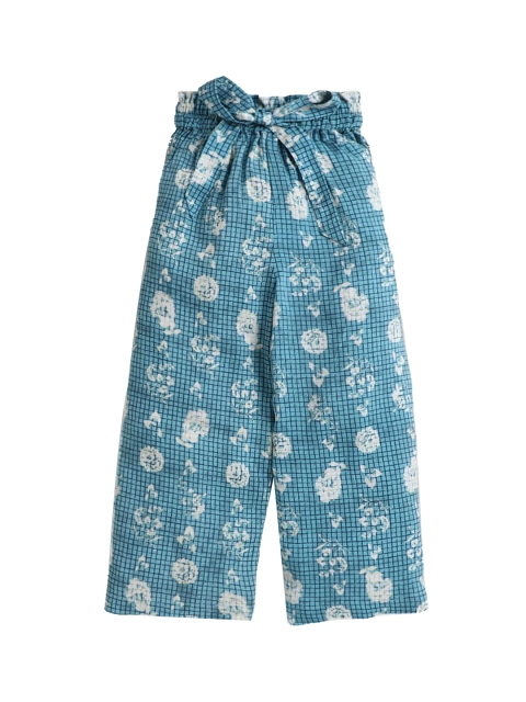 

Hopscotch Girls Blue Checked Chinos Trousers
