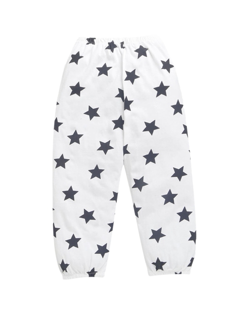 

Hopscotch Girls Black Printed Joggers Trousers