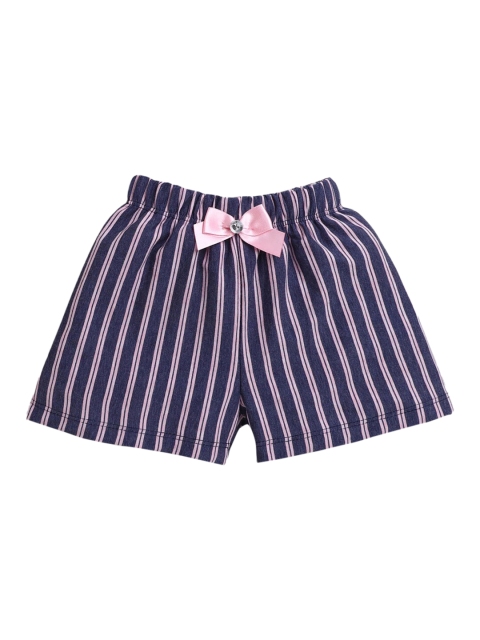 

Hopscotch Girls Multicoloured Striped Shorts, Multi