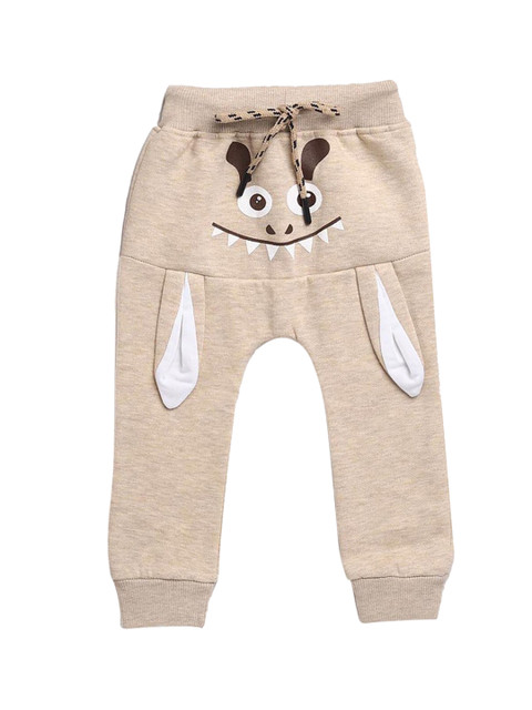 

Hopscotch Boys Cream & White Printed Joggers