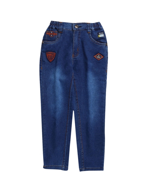 

Hopscotch Boys Navy Blue Slash Knee Stretchable Jeans