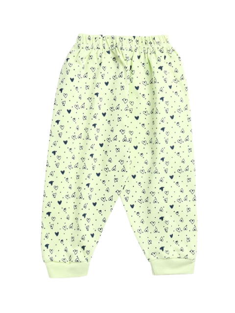 

Hopscotch Infant Boys Yellow & Black Printed Cotton Joggers