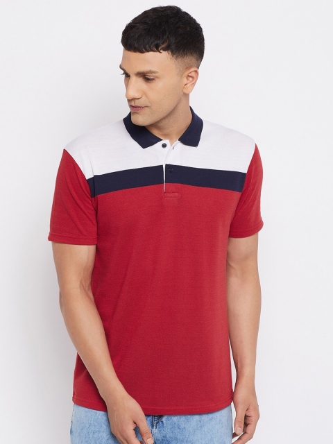 

Parcel Yard Men Red Colourblocked T-shirt