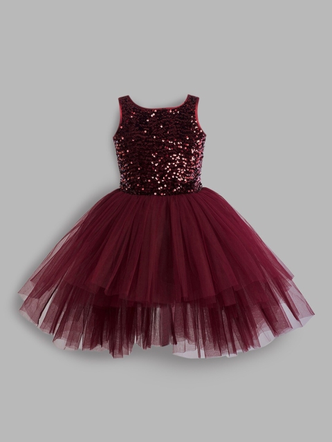 

Hopscotch Maroon Dress