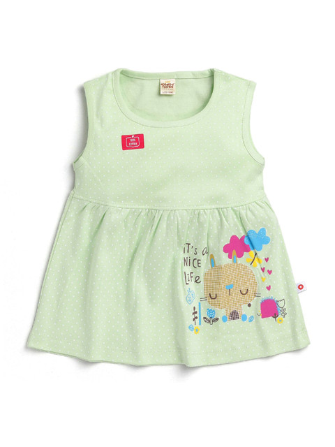 

Hopscotch Green A-Line Dress