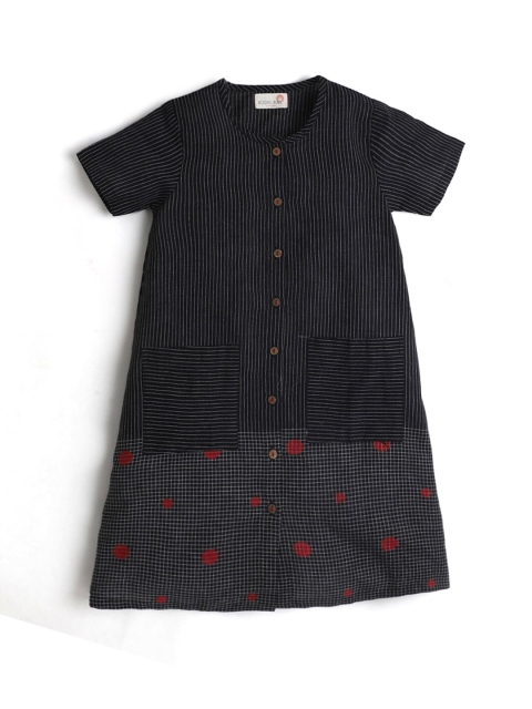 

Hopscotch Black A-Line Dress