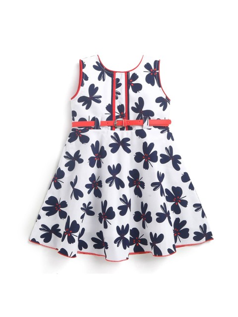 

Hopscotch Red Floral Dress