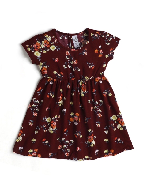 

Hopscotch Maroon Floral Dress