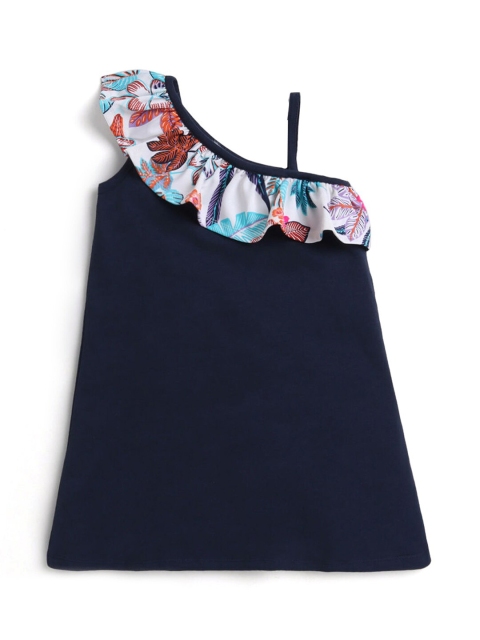 

Hopscotch Navy Blue A-Line Dress