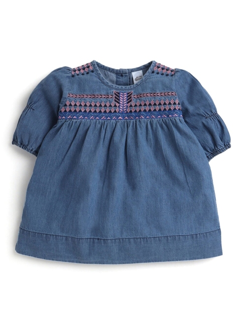 

Hopscotch Blue A-Line Dress