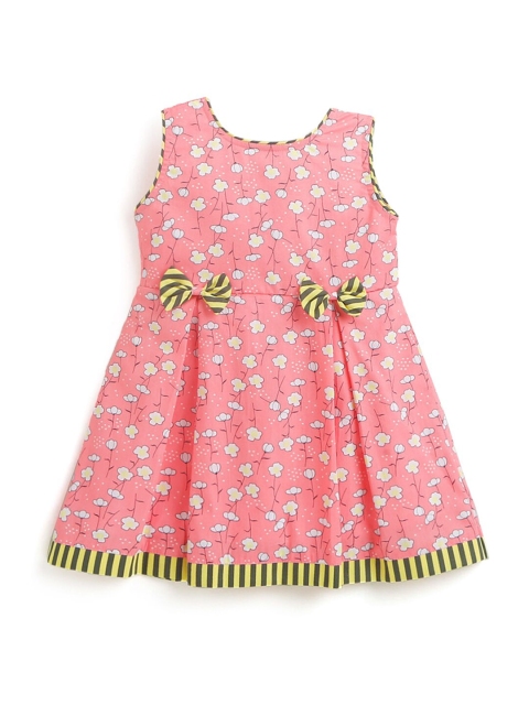 

Hopscotch Pink Floral A-Line Dress