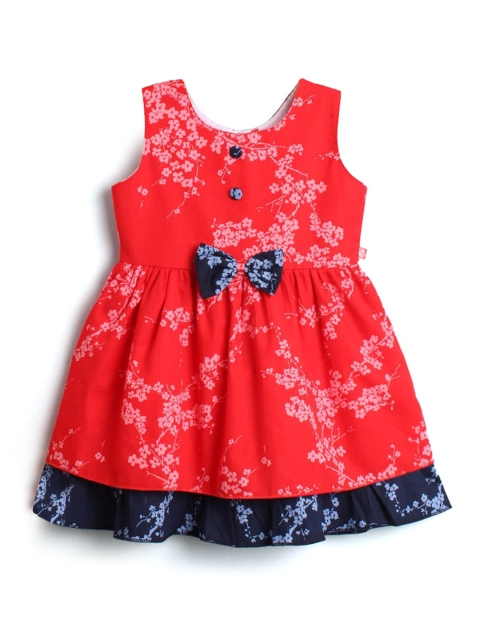 

Hopscotch Red Floral Dress