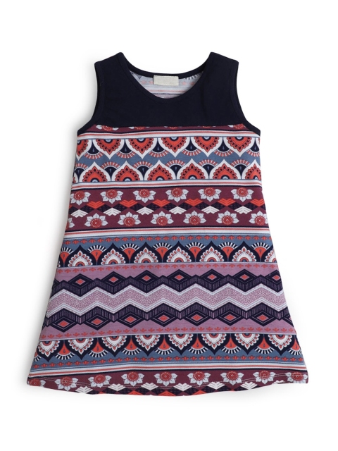 

Hopscotch Multicoloured Floral A-Line Dress, Multi
