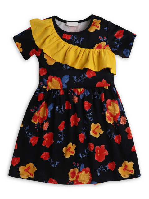 

Hopscotch Black Floral Dress