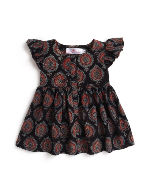 

Hopscotch Black Ethnic Motifs Dress
